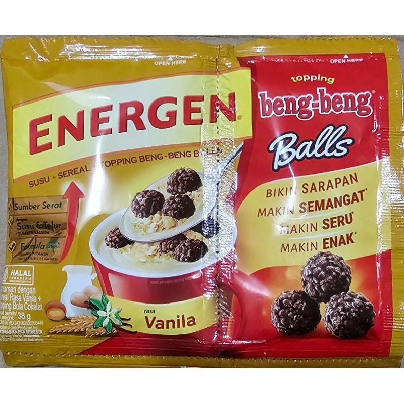 

Energen Vanila Topping Beng Beng Balls 38g - 1 Sachet