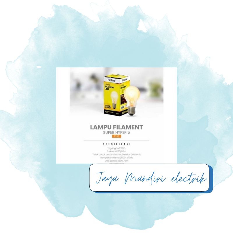 bohlam pijar pioline 5 watt