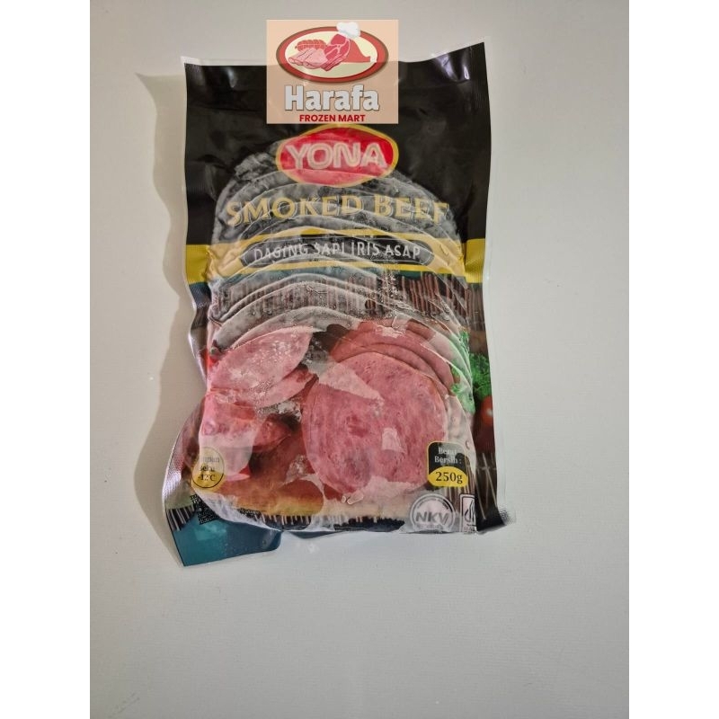 

YONA SMOKED BEEF, DAGING SAPI IRIS ASAP 250