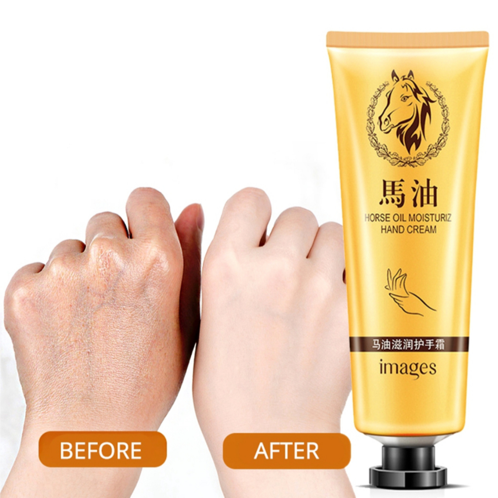 Images Hand Cream Horse Oil Krim Tangan Kaki Kering dan Keriput