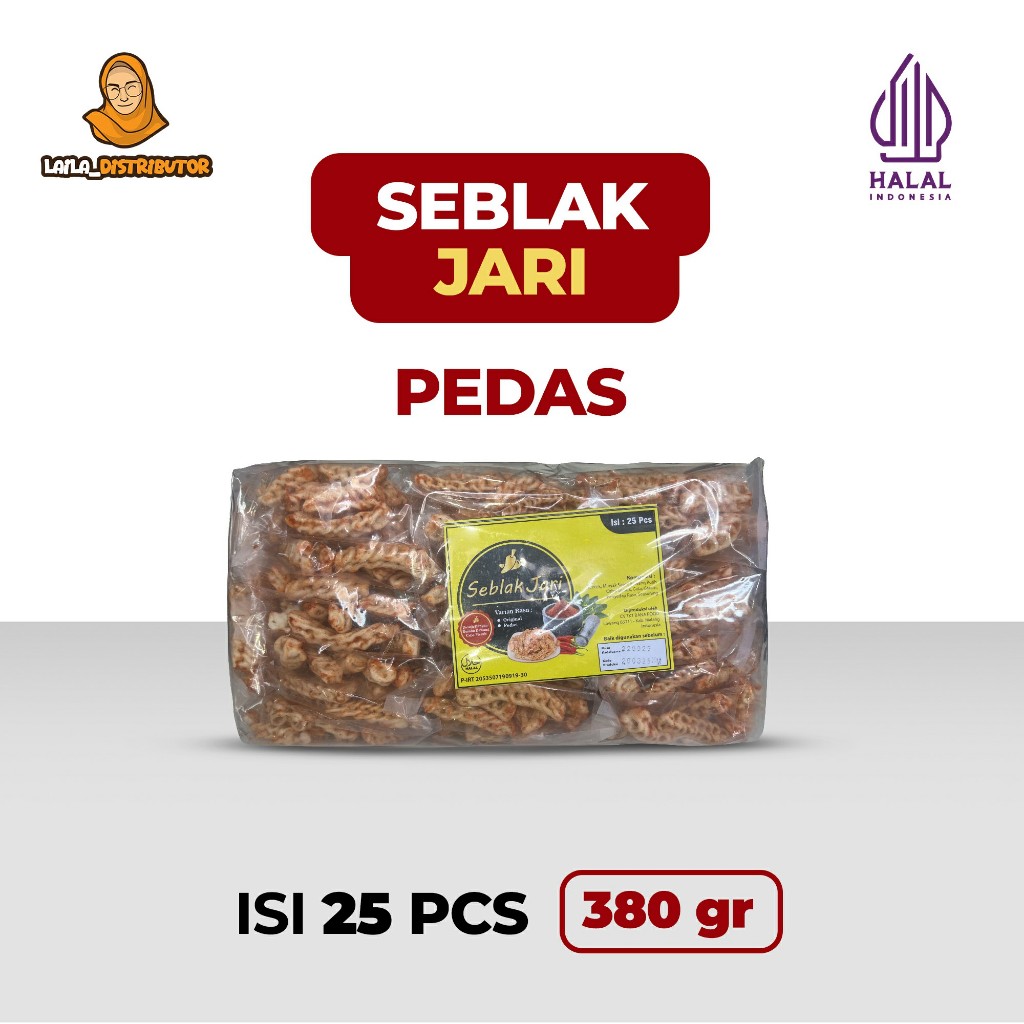 

Kerupuk Seblak Kering jari / Isi 25 PCS 380 Gram