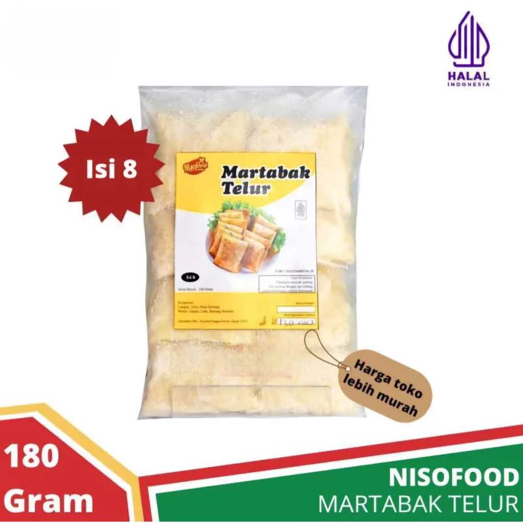 

Frozen Martabak Telur isi 8 Martabak Telor Praktis