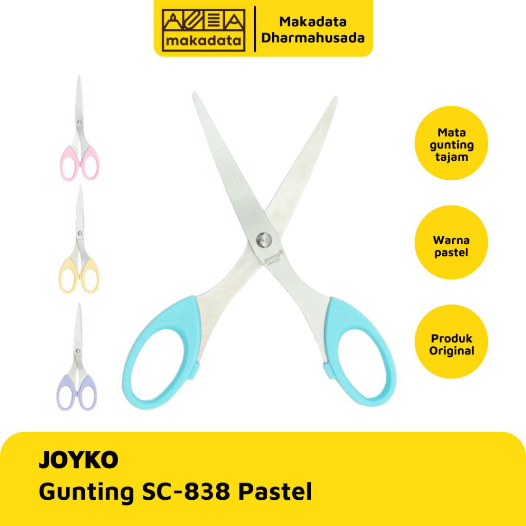 

SCISSORS / GUNTING SEDANG JOYKO SC-838 PASTEL MURAH