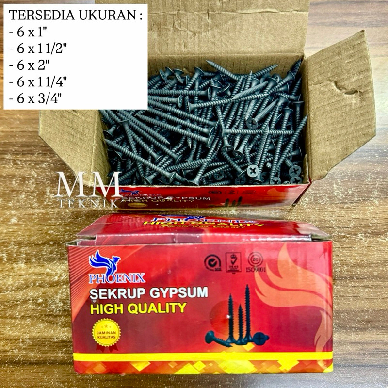GROSIR 850gram Skrup Gypsum Phoenix Sekrup Gipsum Skrup Baja Drywall Screw