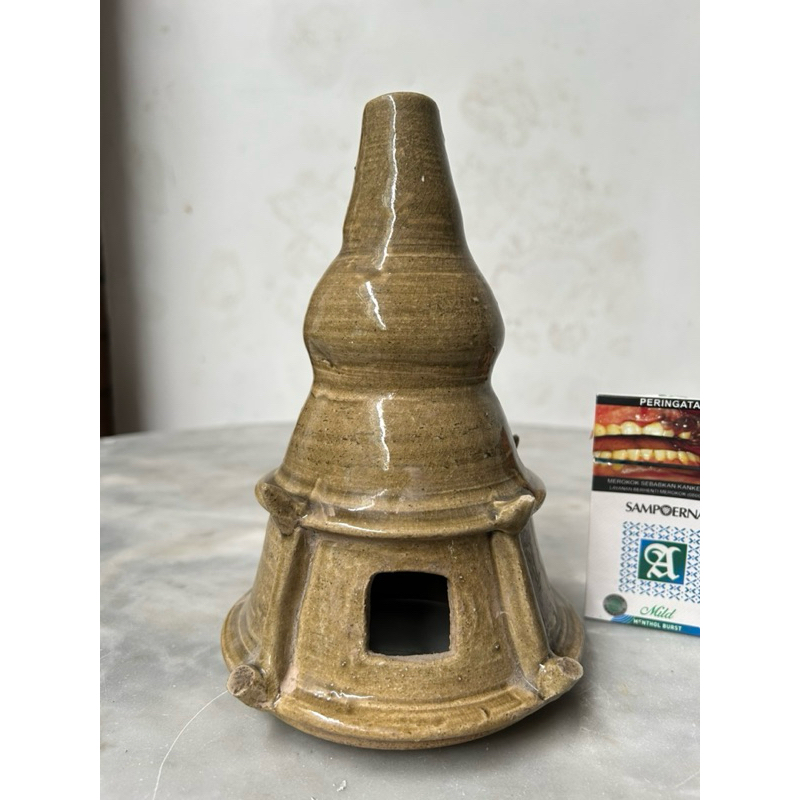 Keramik China Kuno Dinasty Patung Stupa Antik