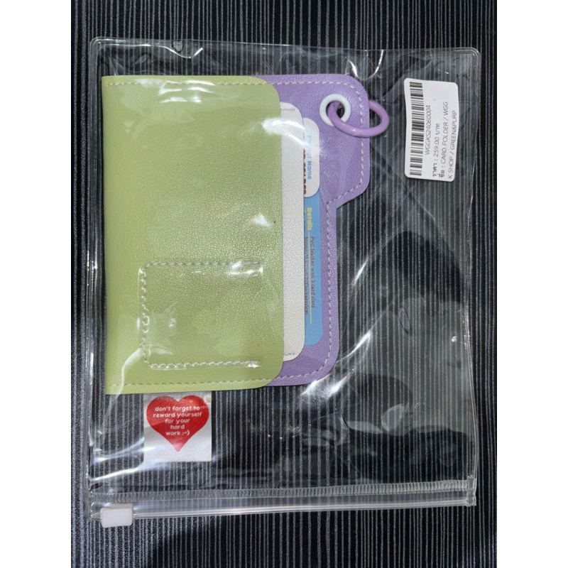 

[READY STOCK] WGGCRAFTSTUDIO WGG CRAFT STUDIO CARD HOLDER CARD FOLDER GREEN PURPLE MINWON