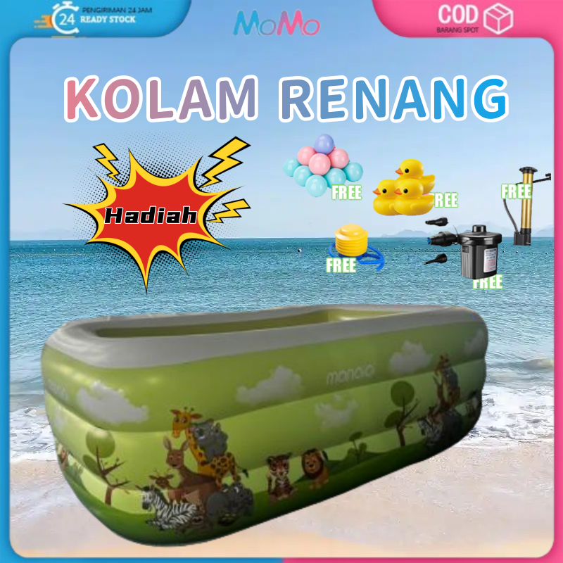 Kolam Renang Anak Free Pompa/Murah Inflatable Swimming Pool For Kids /Kolam Renang Intex Jumbo/ Cat 
