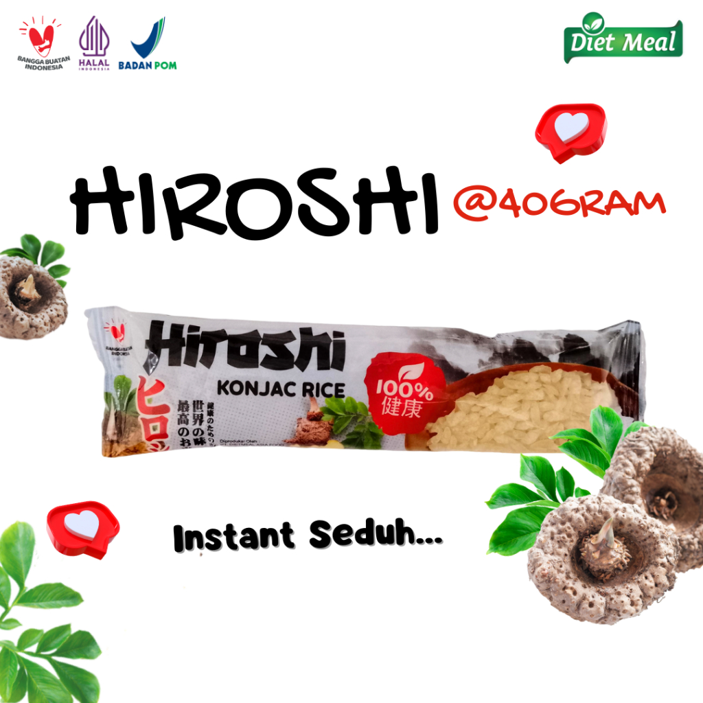 

Beras Porang Hiroshi sachet 40 gram