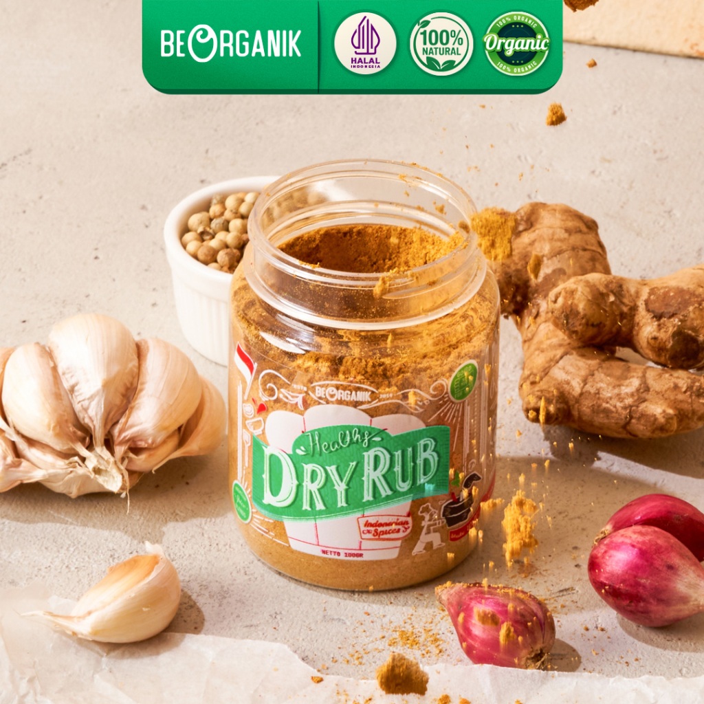 

Promo 7.7 DRY RUB Healthy Beorganik / Bumbu marinasi zero kalori & Non MSG