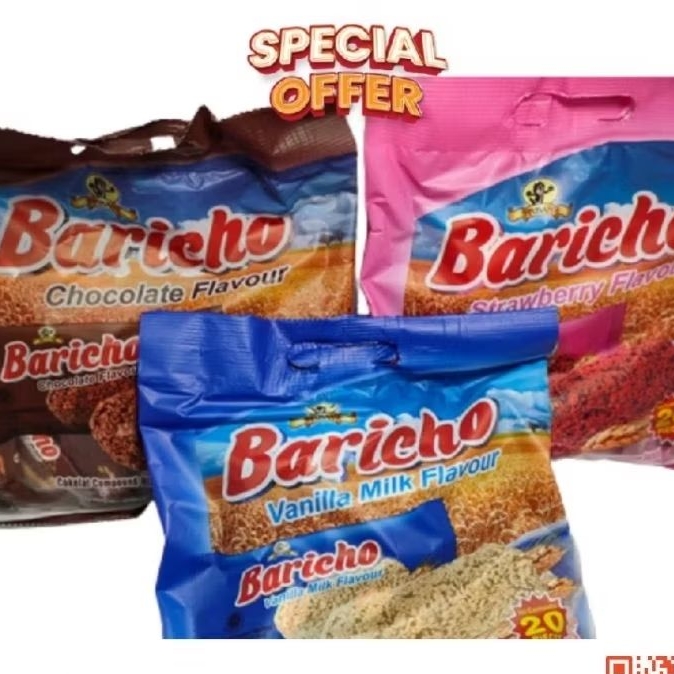 

BARICHO CHOCOLATE / COKLAT/ SNACK SERELA RASA COKLAT MURAH, MOHON BAC DISKRIPSI PRODUK