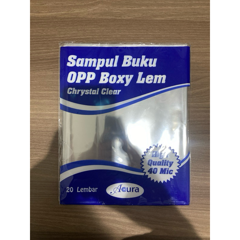 

Sampul Buku Plastik OPP Boxy Lem Chrystal Clear [1 PACK]