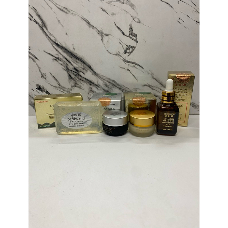 PAKET CREAM DEOONARD GOLD 4in1 DAY&NIGHT+SERUM+SABUN