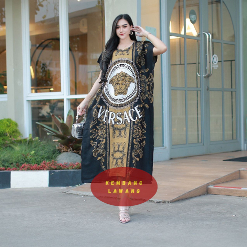 Daster Kembang_Lawang Motif Versace - Baju Tidur Wanita Dewasa