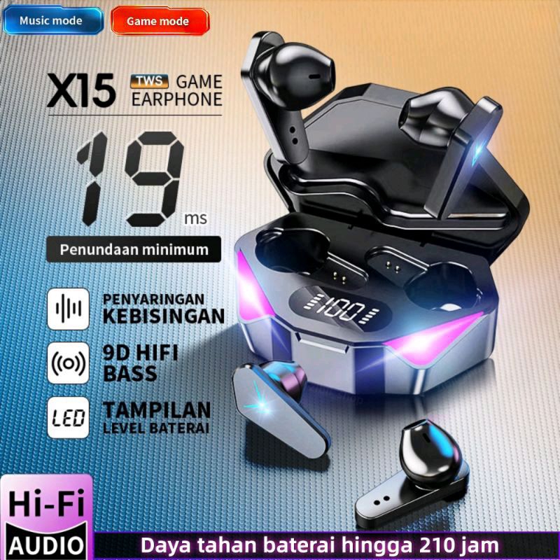 TWS X15 WIRELES BLUETOOTH GAMING