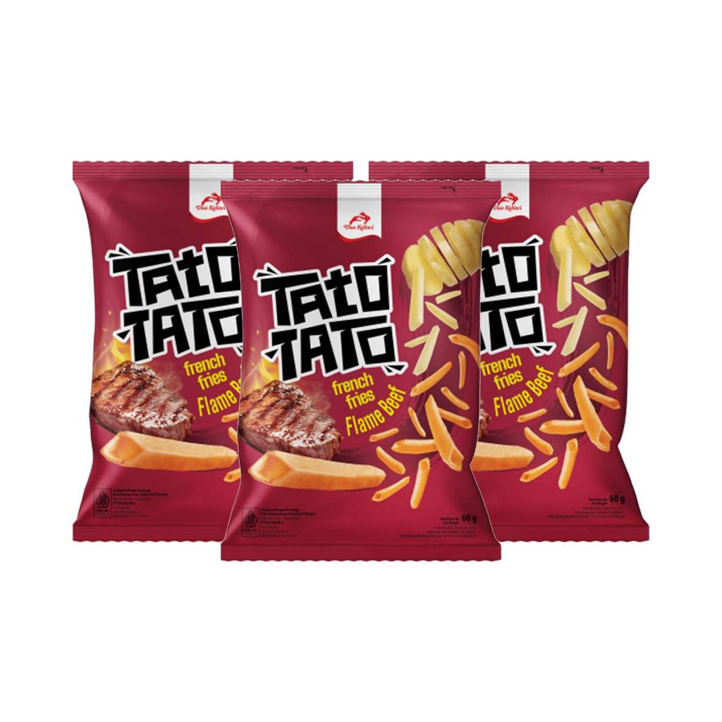 

3Pcs Tato Tato French Fries Flame Beef 60 Gram