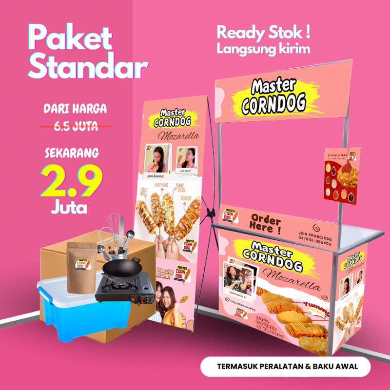 

PAKET USAHA CORNDOG || FRANCHISE PERALATAN LENGKAP SIAP JUALAN - MANG MESER