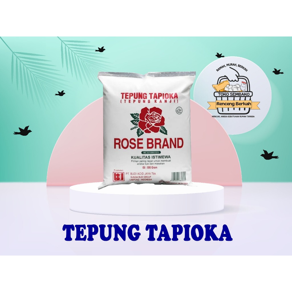 

Tepung Tapioka Kanji Rose Brand 500 gr gram Tapioca