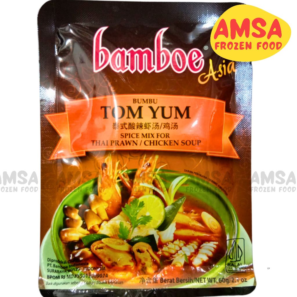 

Bamboe Bumbu Tom Yum 60gr / Bumbu Tomyum / Bumbu Tomyam / Bumbu Seafood
