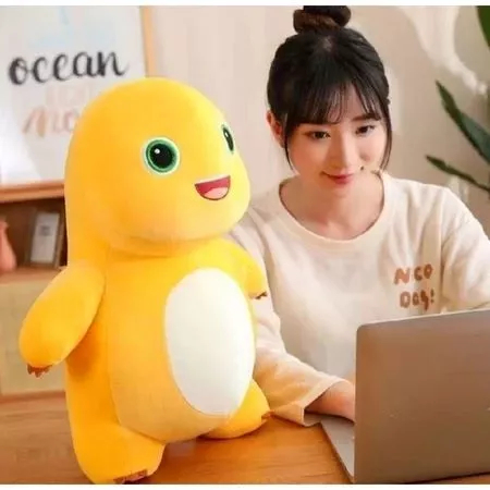 Boneka Dino Nailoong Jumbo Ukuran 70 CM Boneka Dino Kuning Boneka Dino Nailong Dino Nailoong