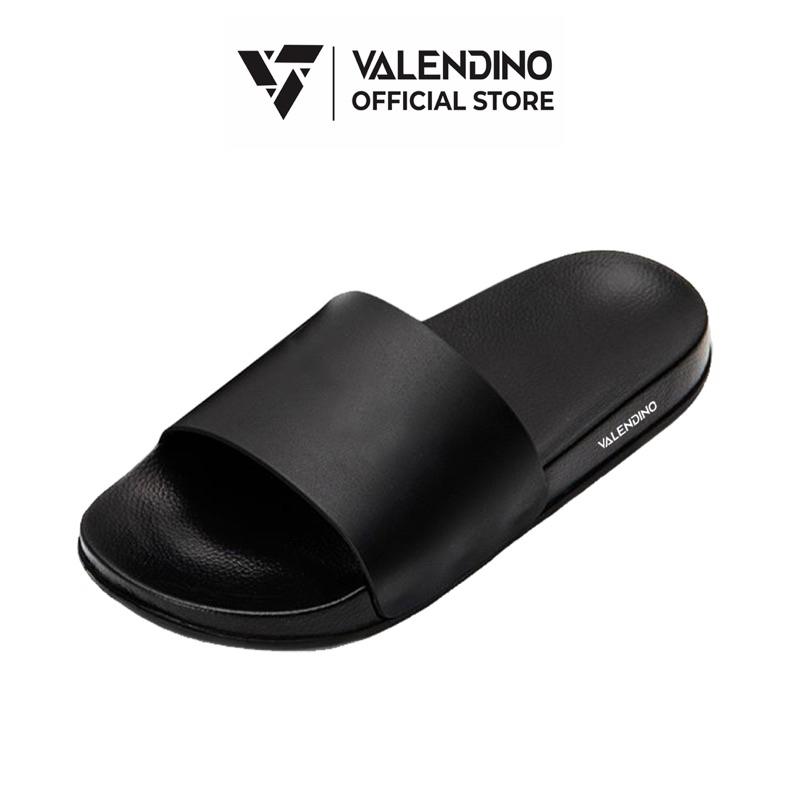 VALENDINO Sandal Slop Pria Full Hitam Phylon