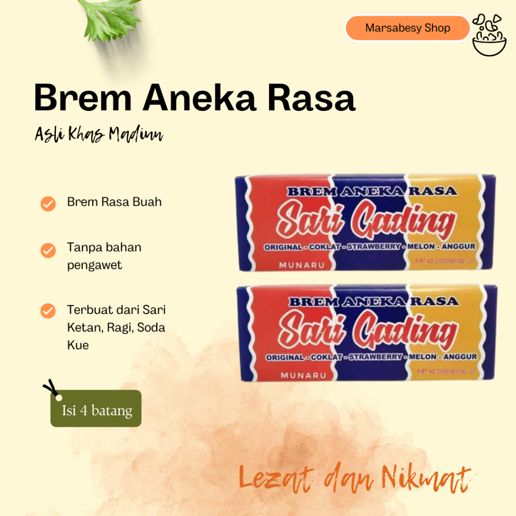 

NEW Brem Madiun 5 Rasa 1 Box Aneka Rasa Madiun MURAH BERKUALITAS