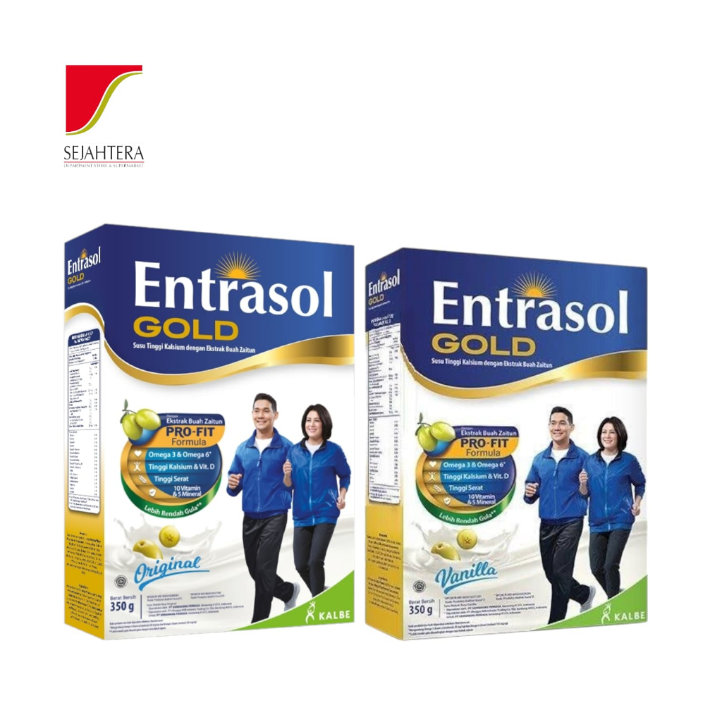 

Entrasol Gold Berbagai Rasa (Chocolate, Plain, Vanila ) / Susu lansia 350 / 340 gr BOX