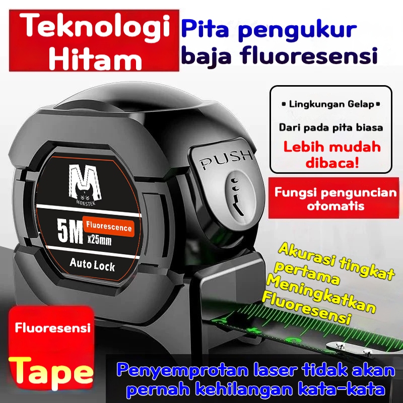 meteran tukang 10 meter 5m 10m anti karat paling bagus alat ukur pita bangunan Perkakas