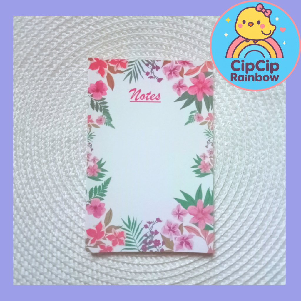 

Memopad Kertas Catatan Flower