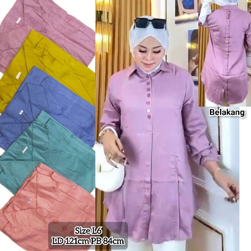 Tunik sofia kancing | Tunik rayon polos premium | Tunik atasan rayon polos | Tunik polos casual | Tu