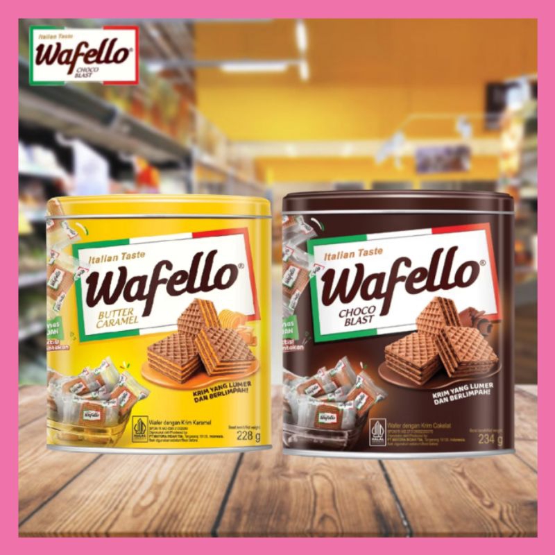 

Roma Wafello Butter Caramel/Coklat Wafer