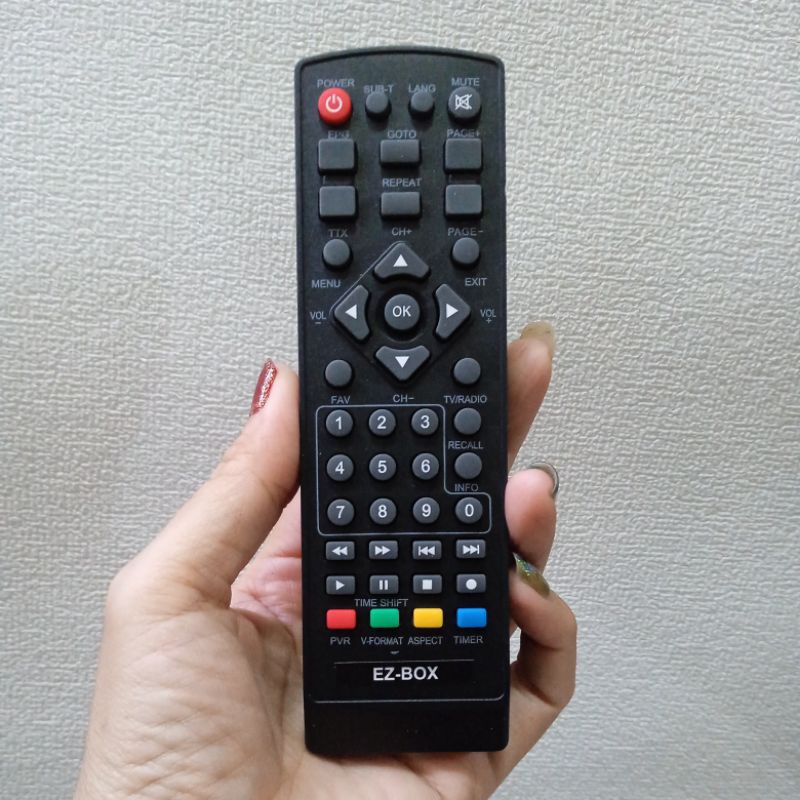 remot STB EZ-BOX DVB T2 set top box tanpa setting