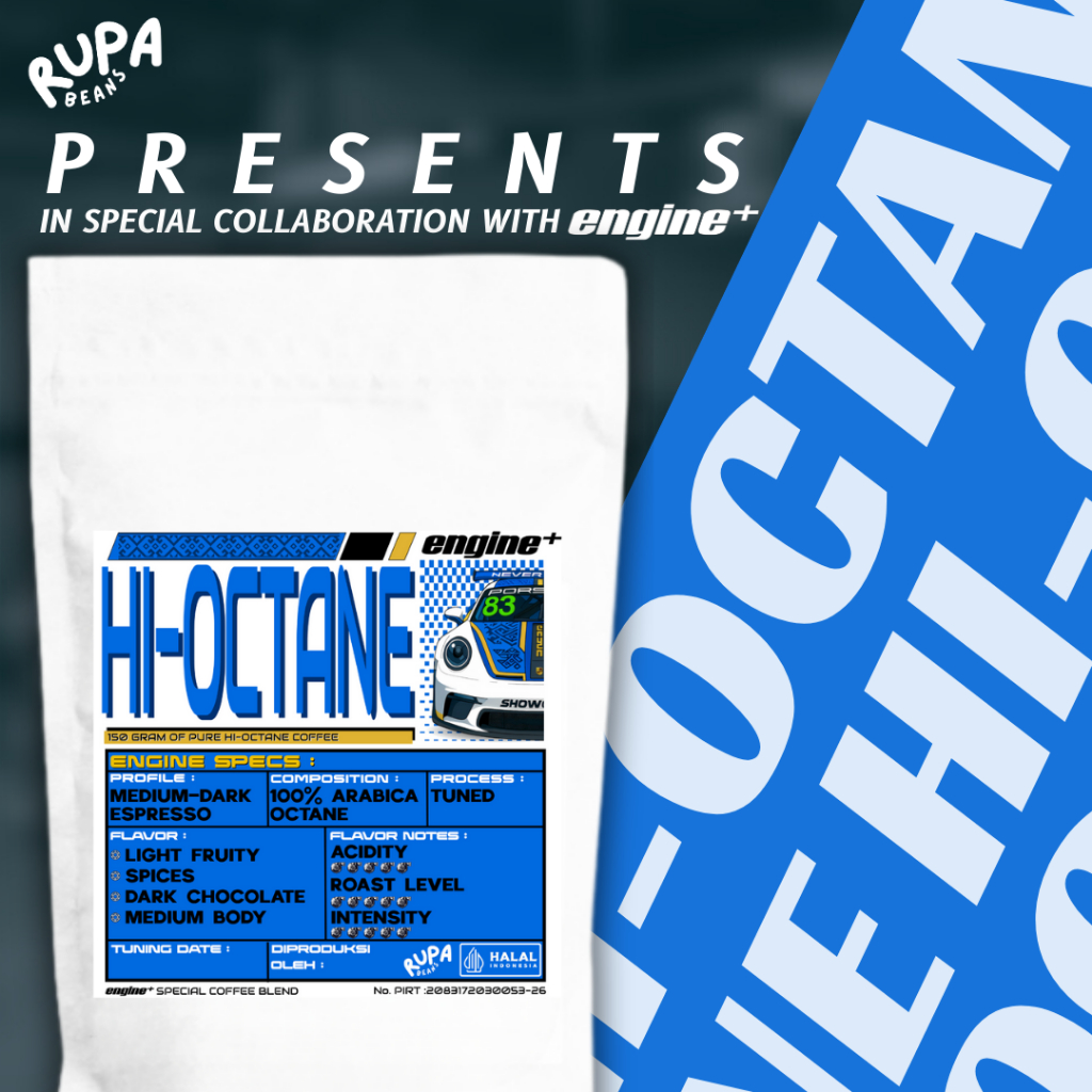 

HI-OCTANE Coffee Blend by RupaBeans X Engine+ Biji Kopi 100% Arabica Edisi Special TERBATAS!