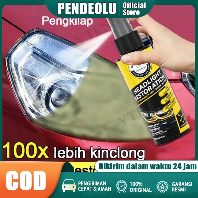 Headlamp Cleaner Pembersih Mika Lampu Mobil Motor Kaca Lampu Menguning Headlamp Polish