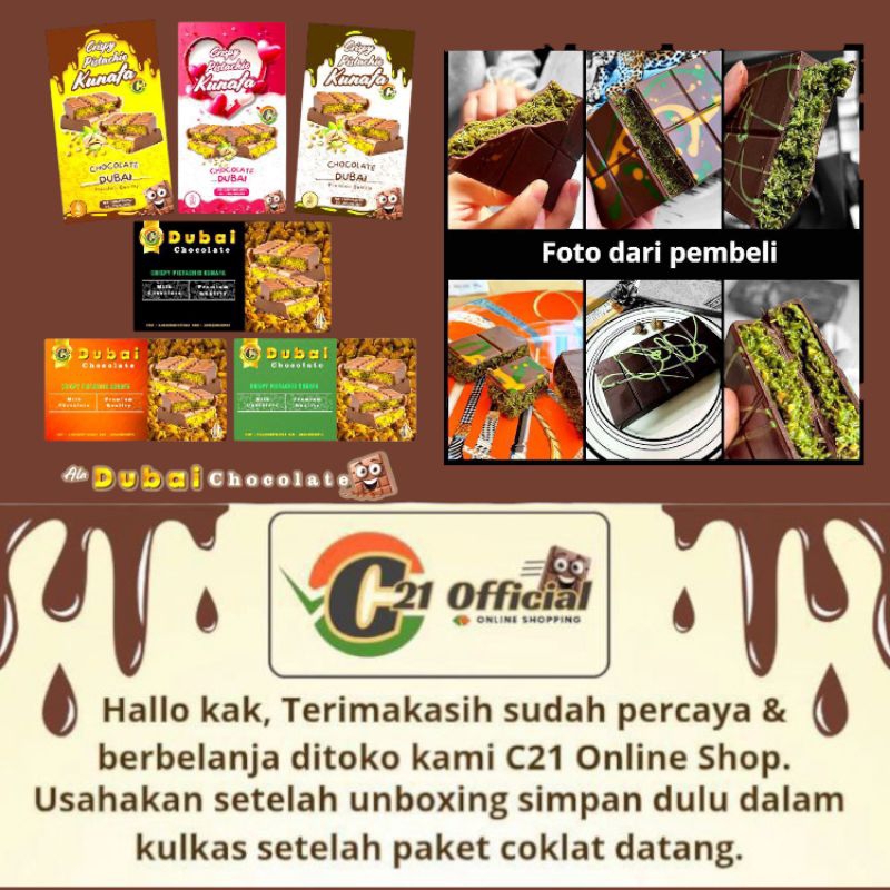 

Ygshop17 Gratis OngkirAsliOnline Dubai Pistachio Kunafa /Cokelat Arab / Pecinta Cokelat Viral / C21