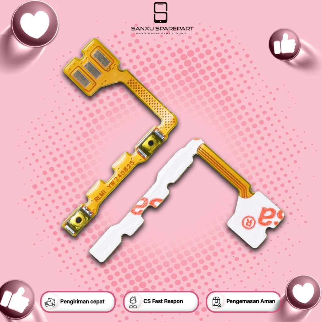 Flexibel Volume Oppo F7 Youth / Realme 1 / Flexible Flex Power Vol