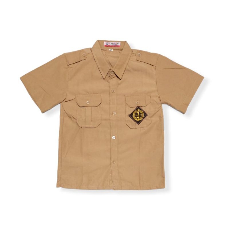 baju Pramuka SD anak laki laki lengan pendek