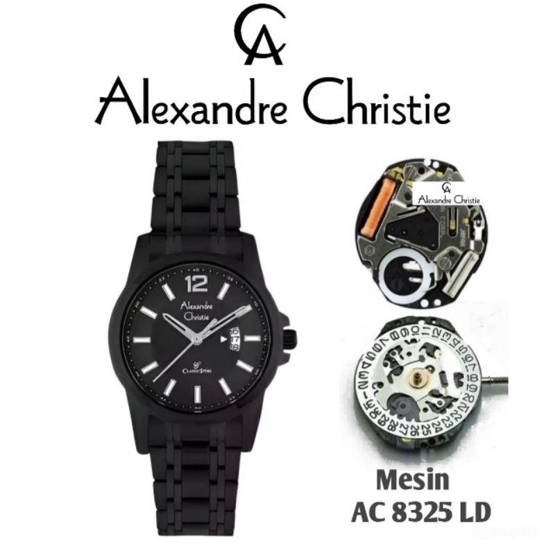 Mesin Jam Tangan Alexandre Christie Type AC 8325 LD Original