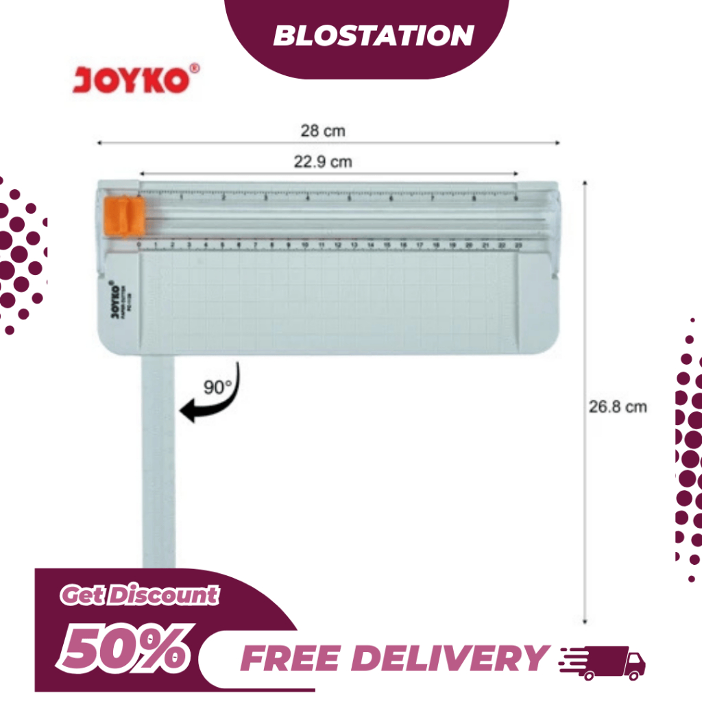 

BT.ID Joyko Paper Cutter PC-1128 Paper Size A5 / Alat Pemotong Kertas Murah Berkualitas