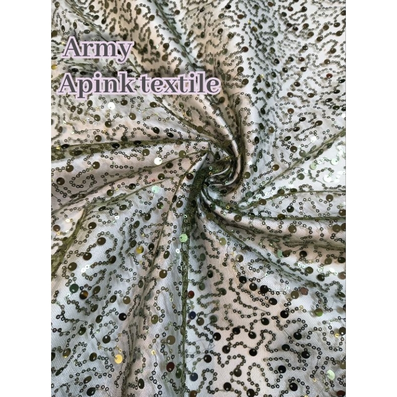 Kain Tile sequin / Bahan Tile sequin separkle / Kain kebaya pesta seragam keluarga bahan kebaya bord