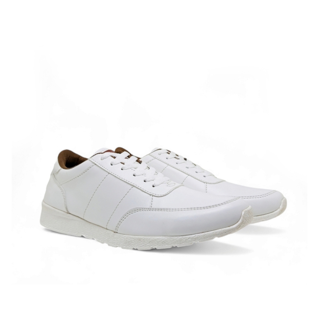 NR_Big Size sepatu sneakers pria kasual keren ukuran [39-44] warnah putih cocok buat kondangan/main