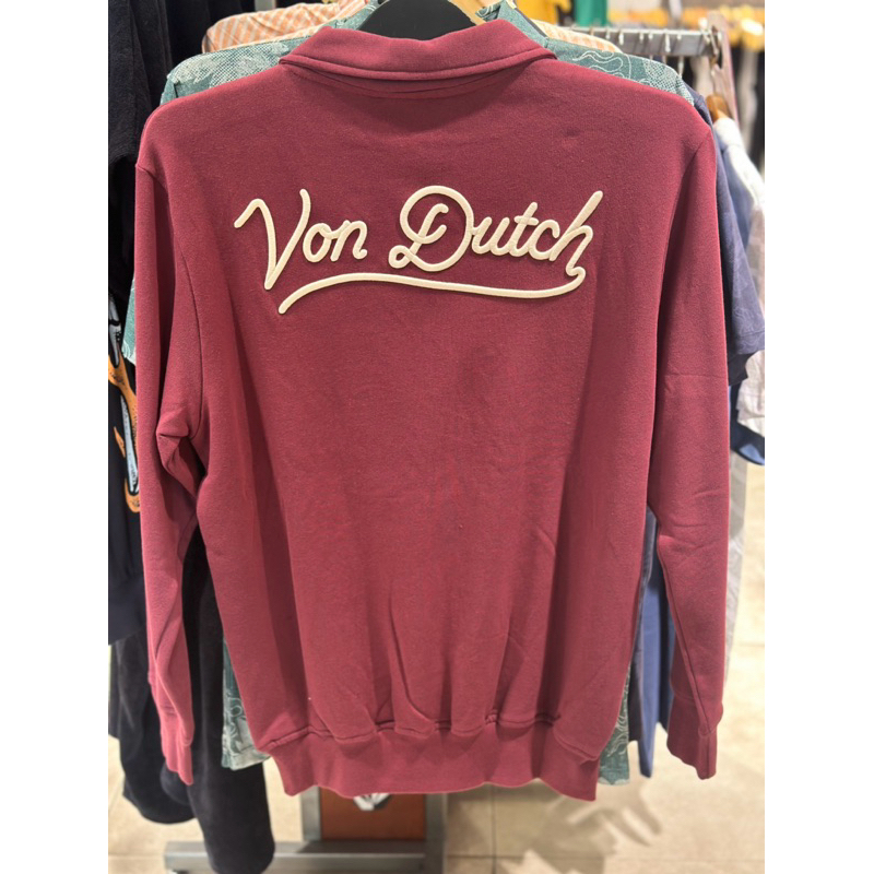 VONDUTCH sweater jaket hoodie maroon NEW ORIGINAL 100%