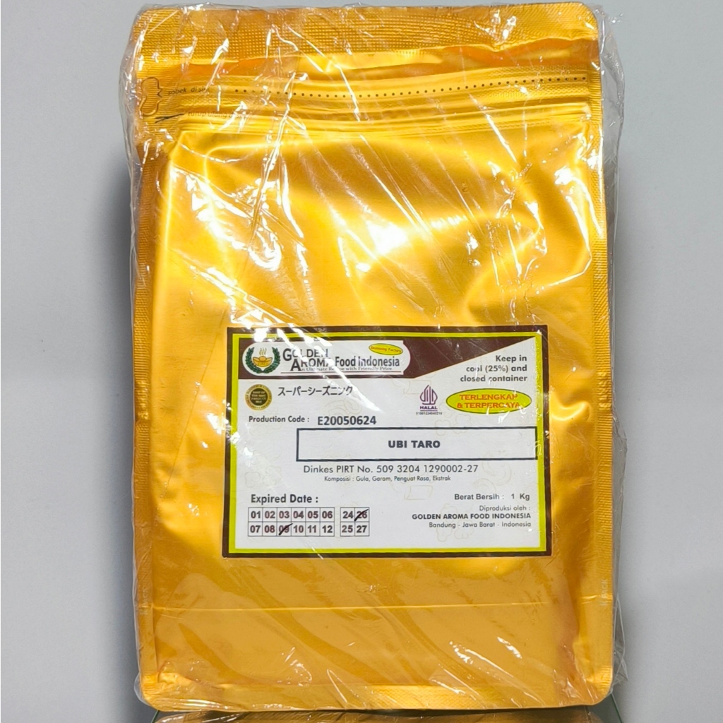 

Bumbu Tabur 1 Kg Rasa Ubi Taro, - Cocok Untuk Aneka Snack, Kripik, Popcorn, Taburan Cake, Bubuk Minuman Dll, Halal, Enak, Kemasan Alumunium Zip Lock