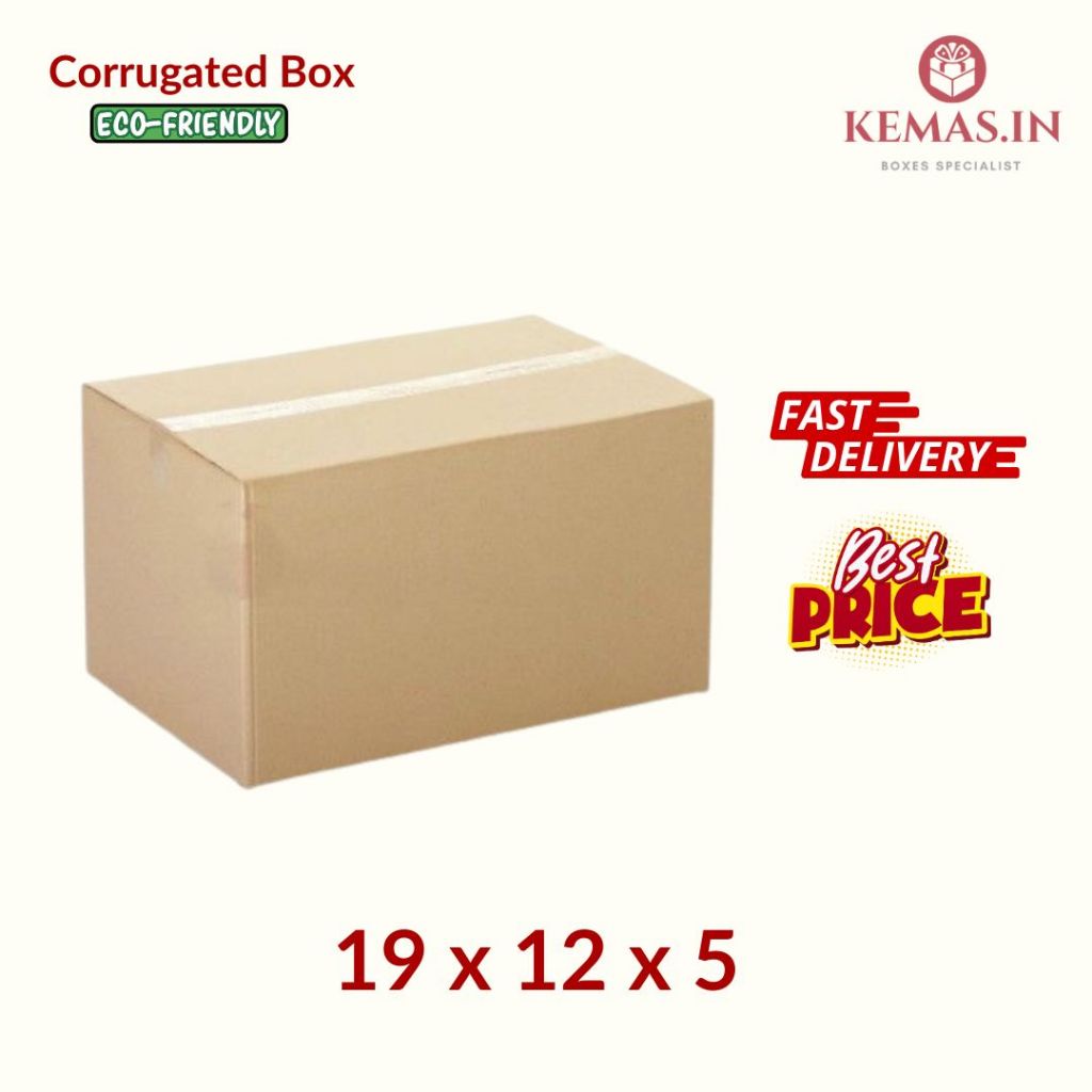 

Kardus Box Karton 19x12x5 Polos - Baru - Murah