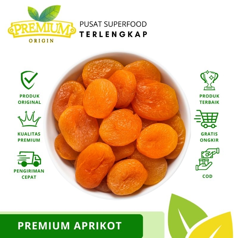 

Aprikot Kering Kualitas Super | Premium Dried Apricot 200 gr