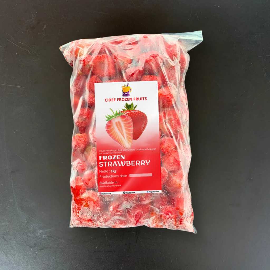 

Buah frozen strawberry / Frozen strawberry / Buah strawberry beku 1 kg