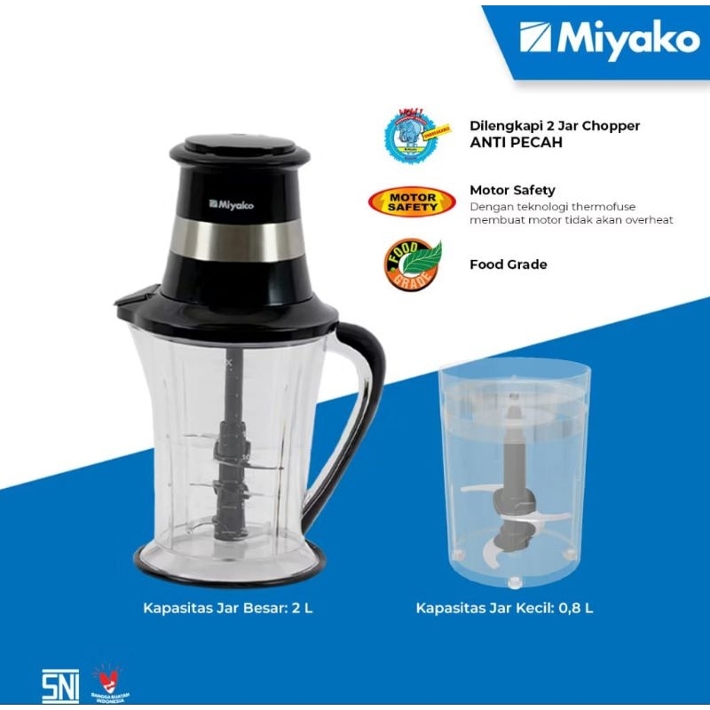Chopper Miyako CH-208 / penggiling daging Food processor Miyako CH-208 MA