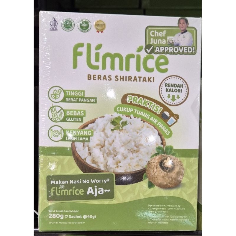 

Beras Porang FLIMRICE Porang Rice - Konjac Rice - Shirataki Rice 280 gram - LM.
