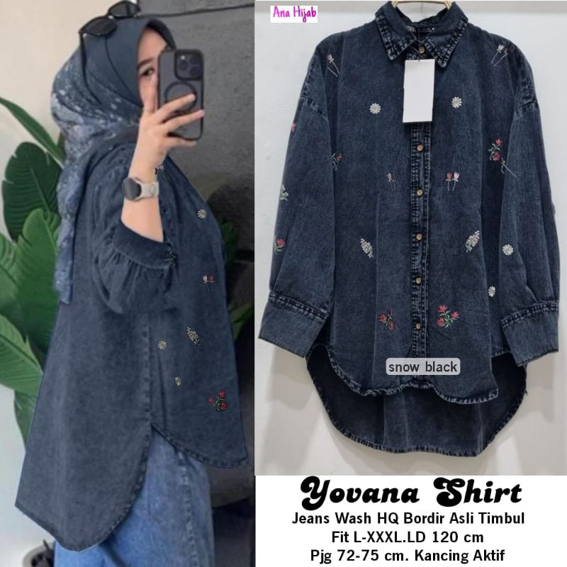YOVANA SHIRT BY ANA/ATASAN BLOUSE JEANS WANITA