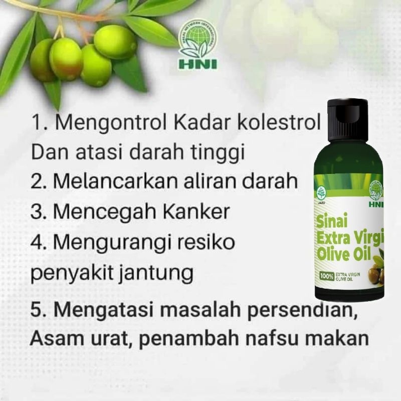 

HNI Sinai Extra Virgin Olive Oil Bisa Diminum Manfaat Untuk Wajah