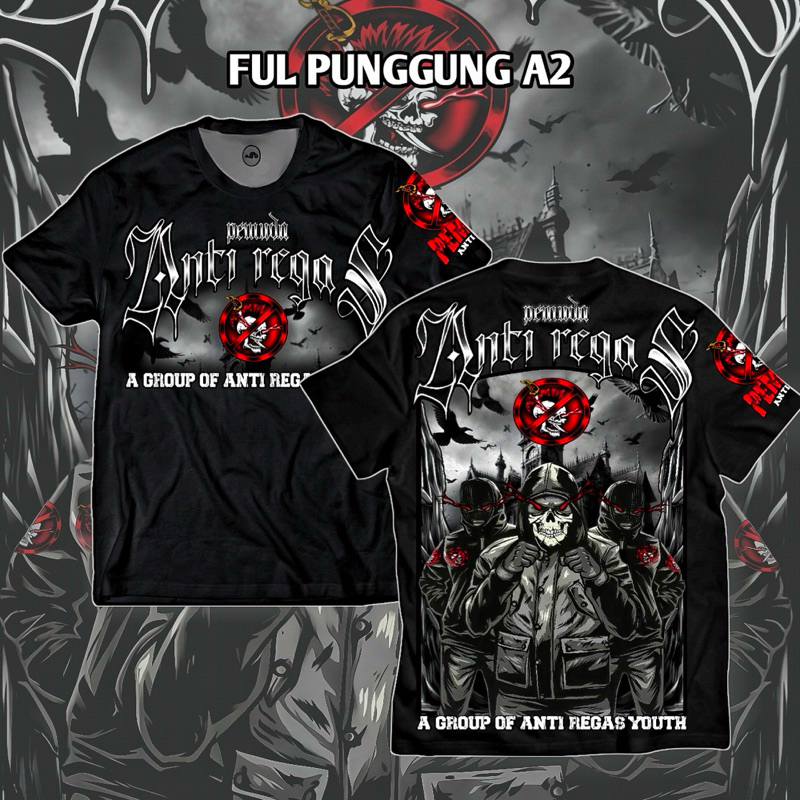 kaos Anti Regas Dulur Lanang terbaru kaos distro disain terbaru ANTI REGAS DULUR LANANG ful punggung